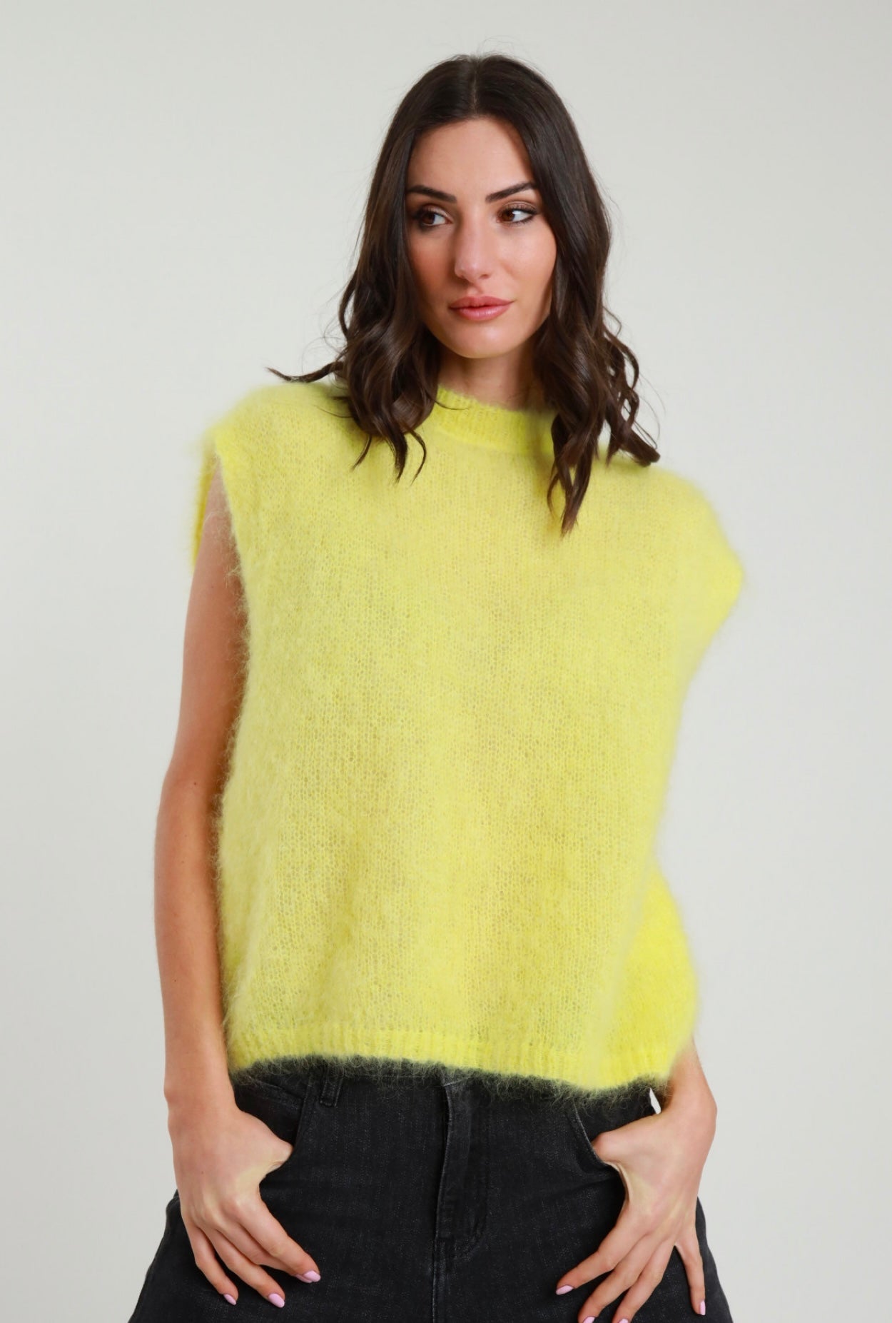 SUSY MIX GILET MOHAIR