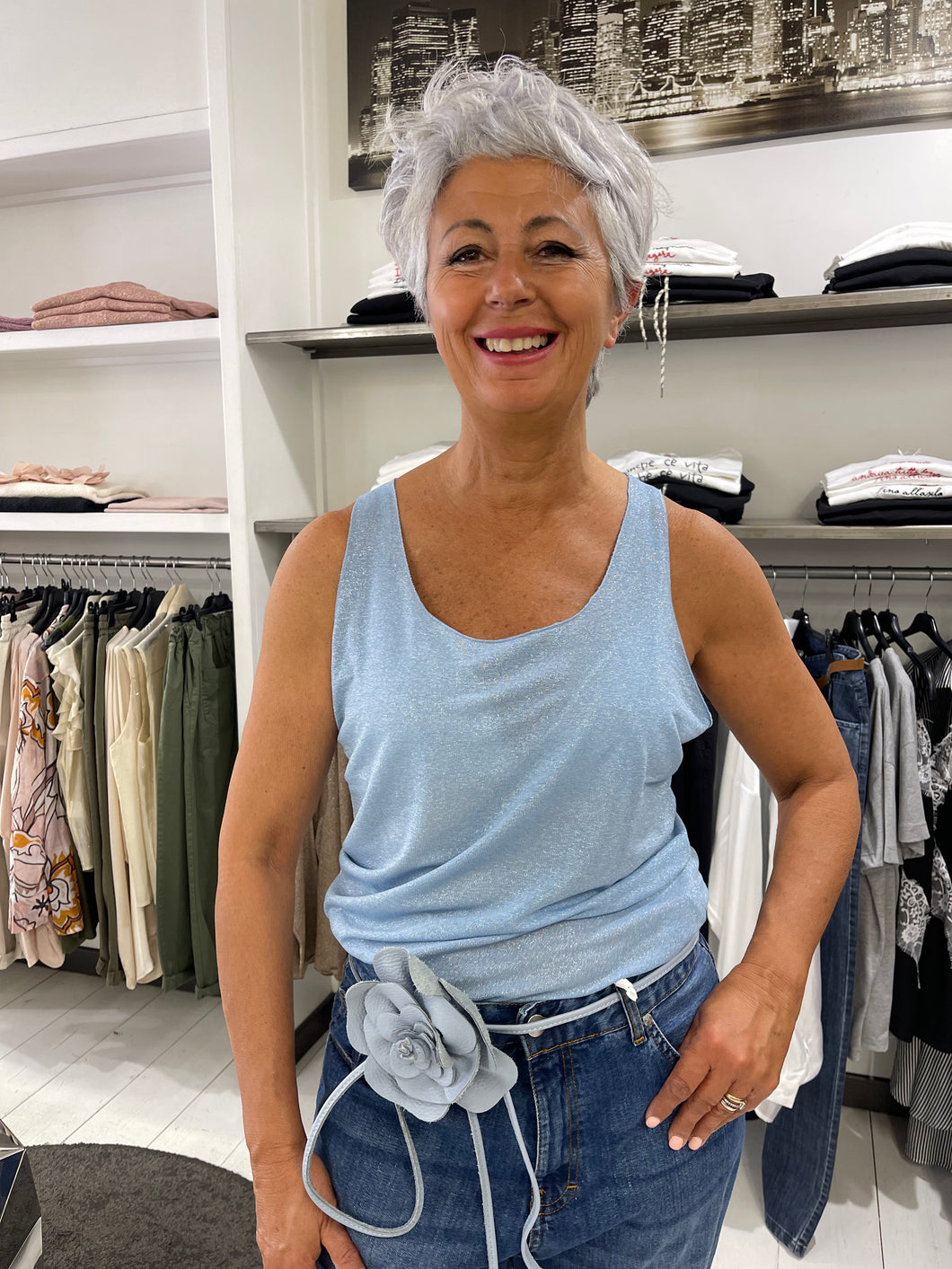 Canotta frullino lurex