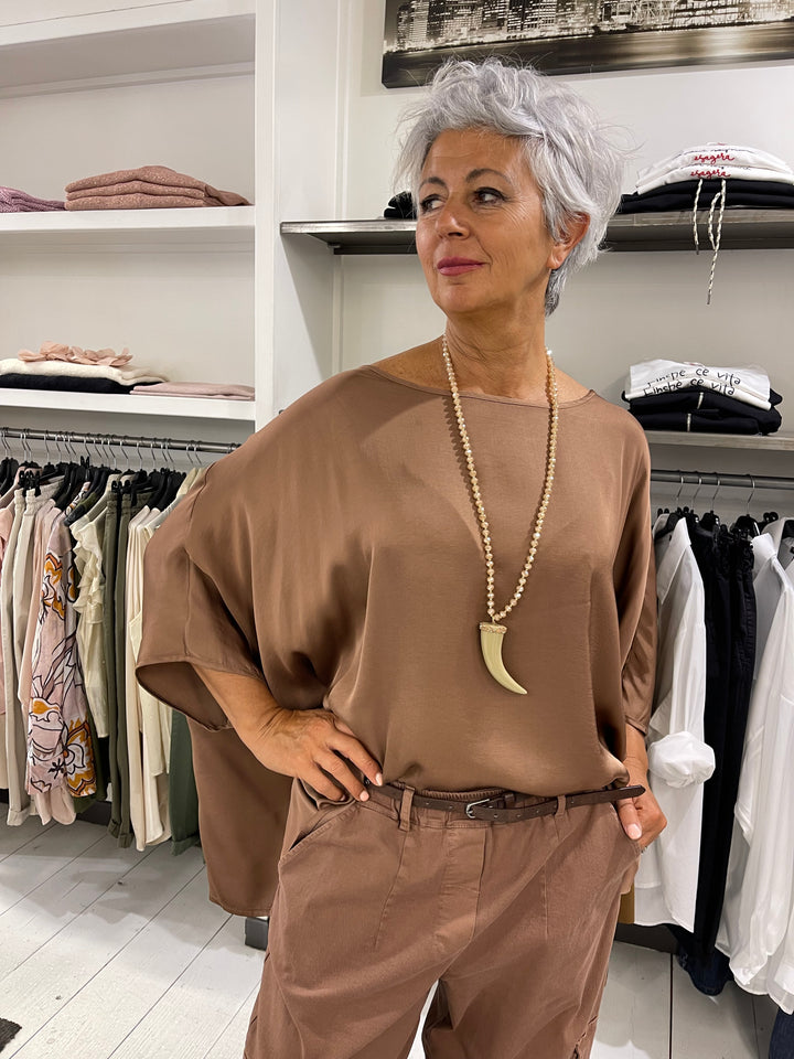 Blusa raso scatola