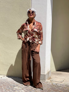 Pantalone fluido moro