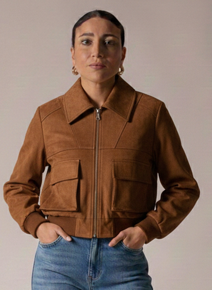 VICOLO BOMBER CUOIO