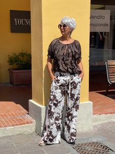Pantalone fantasia muccata