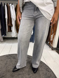 Jeans dritto grigio strass