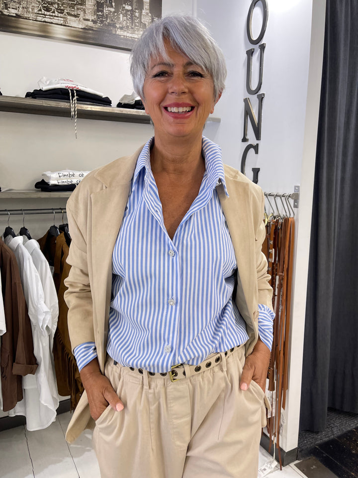 Camicia Righe Alta bottoni